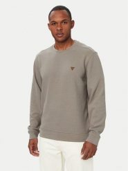 Guess Sweter M6YQ24 K4245 Szary Regular Fit. Szare swetry męskie Guess, m, z aplikacjami, z syntetyku, bez kołnierzyka, bez ramiączek. Za 344.99 zł.