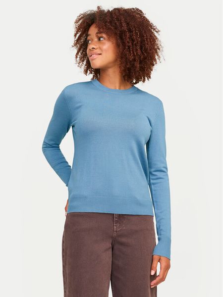 JJXX Sweter Cara 12255368 Niebieski Slim Fit. Niebieskie swetry nierozpinane damskie JJXX, xl, bez wzorów, z wiskozy, bez kołnierzyka, bez ramiączek. Za 79.99 zł.