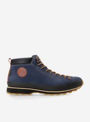 Buty outdoor męskie Lomer Bio Naturale Mid MTX. Niebieskie trekkingi męskie LOMER, z gumy, przed kolano, bez zapięcia. Za 879.99 zł.