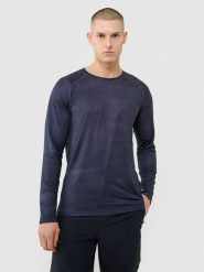 4F Longsleeve rowerowy szybkoschnący męski - czarny XXL. Czarne koszulki sportowe męskie 4F, l, bez wzorów, z dzianiny, bez ramiączek, rowerowe. W wyprzedaży za 119.99 zł.