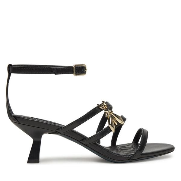 Sandały Patrizia Pepe. Czarne sandały damskie Patrizia Pepe, bez wzorów, bez obcasa, na słupku, bez zapięcia. Za 1,389.00 zł.