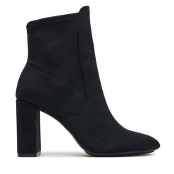 Botki Aldo. Czarne botki damskie Aldo, bez wzorów, bez obcasa, na słupku, bez zapięcia. Za 389.99 zł.