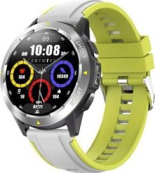 Smartwatch Bakeeley NY28 Biało-zielony. Białe zegarki smartwatch Bakeeley, bez wzorów. Za 259.99 zł.