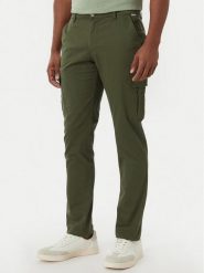 Beverly Hills Polo Club Spodnie materiałowe P-SS26M -T450313 Zielony Regular Fit. Zielone spodnie materiałowe męskie Beverly Hills Polo Club, bez wzorów, z bawełny. Za 299.99 zł.