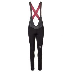 Switch Bibtight Essential Women. Czarne spodnie sportowe damskie AGU, bez wzorów, z materiału, sportowe, rowerowe. Za 854.30 zł.