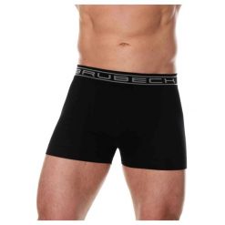 Bokserki bawełniane classic męskie Brubeck Comfort Cotton. Czarne bokserki męskie Brubeck, bez wzorów, z bawełny. Za 41.99 zł.