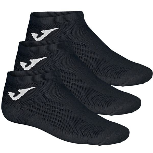 Skarpetki sportowe dla dorosłych Invisible 3PPK Socks. Czarne skarpetki damskie Joma, bez wzorów, z bawełny. Za 29.99 zł.
