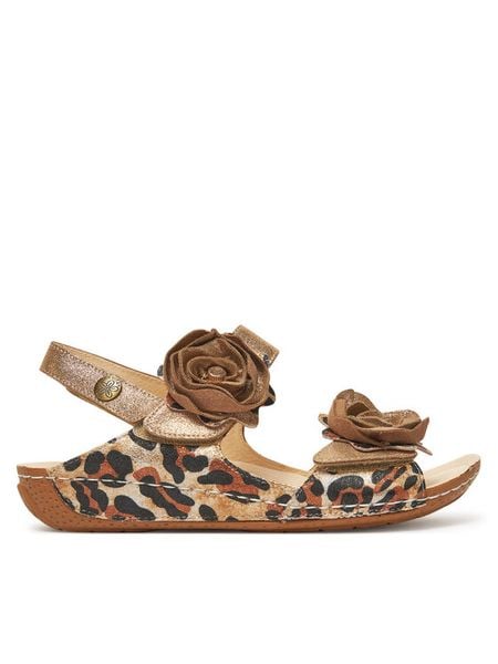 Laura Vita Sandały Linao 15 Beżowy. Brązowe sandały damskie Laura Vita, bez wzorów, ze skóry, bez obcasa, na płaskiej podeszwie, bez zapięcia. Za 279.99 zł.