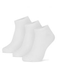 GINO ROSSI Skarpety krótkie CEO_AS_GR_3MB_001S-AW26 (3-PACK) Biały. Białe skarpety męskie Gino Rossi, bez wzorów, z bawełny. Za 29.99 zł.