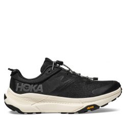 Buty do biegania Hoka. Czarne obuwie sportowe damskie HOKA, bez wzorów, bez zapięcia, do biegania. Za 719.99 zł.