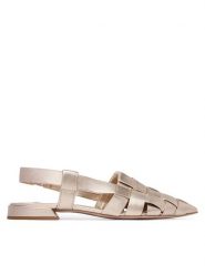 HÖGL Baleriny 1-101931 Złoty. Żółte balerinki damskie HÖGL, bez wzorów, ze skóry, bez obcasa, bez zapięcia. Za 839.99 zł.