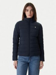 Guess Kurtka przejściowa V4YL04 WF3X0 Granatowy Regular Fit. Niebieskie kurtki damskie Guess, xl, z aplikacjami, z syntetyku, bez kaptura. Za 569.99 zł.