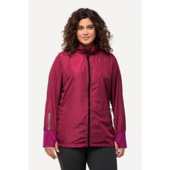 Damskie Kurtka HYPRAR lekka stójka tunel z recyklingu. Czerwone kurtki sportowe damskie Ulla Popken, plus size, bez wzorów, z materiału, bez ramiączek, bez kaptura, trekkingowe. W wyprzedaży za 383.99 zł.