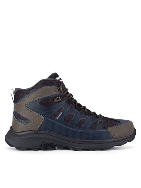 Hunter Trekkingi PEAK RT MID WP Granatowy. Niebieskie botki męskie Hunter, bez wzorów, z materiału, bez obcasa, bez zapięcia. Za 265.99 zł.