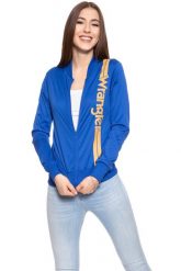 BLUZA WRANGLER DAMSKA B&Y NYLON SWEAT NAUTICAL BLUE W608RDZV2 112130469. Niebieskie bluzy damskie Wrangler, xs, bez wzorów, z dresówki, bez ramiączek, bez kaptura. W wyprzedaży za 69.99 zł.