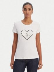 Fracomina T-Shirt FR26ST3002J401N5 Biały Regular Fit. Białe t-shirty damskie Fracomina, xs, bez wzorów, z bawełny, bez kołnierzyka, bez ramiączek. Za 219.99 zł.