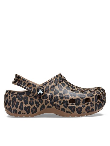 Crocs Klapki 211760 Brązowy. Brązowe klapki damskie Crocs, bez wzorów, z tworzywa sztucznego, bez obcasa, bez zapięcia. Za 242.99 zł.