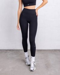 Legginsy z wysokim stanem Essential Sporty - Czarny. Czarne legginsy damskie JOY STUDIO, bez wzorów, z materiału. Za 220.00 zł.
