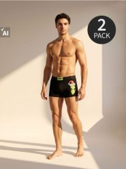 Bawełniane bokserki Grinch 2 pack - wielobarwny. Bokserki męskie Sinsay, bez wzorów, z bawełny. Za 29.99 zł.