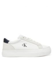 Calvin Klein Jeans Tenisówki Vulc Flatform Mg Nylon Mix YW0YW01896 Biały. Białe trampki i tenisówki damskie Calvin Klein Jeans, bez wzorów, z jeansu, bez zapięcia. Za 399.99 zł.