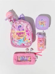 Plecak z bidonem i lunch boxem My Little Pony - wielobarwny. Plecaki męskie Sinsay, bez wzorów. Za 29.99 zł.