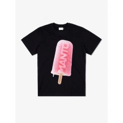 Koszulka sportowa MANTO Ice cream z krótkim rękawem. Białe koszulki sportowe męskie Manto, l, bez wzorów, bez ramiączek. Za 99.99 zł.