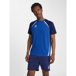 Koszulka Hummel Lead 2.0. Niebieskie bluzki damskie Hummel, bez wzorów, sportowe, bez kołnierzyka, bez ramiączek. Za 170.00 zł.