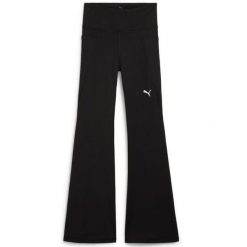 Puma ESS legginsy z wysokim stanem i rozszerzanymi nogawkami M. Czarne legginsy damskie Puma, bez wzorów. Za 164.00 zł.