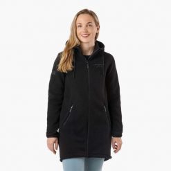 Bluza polarowa turystyka damska Swedemount Nordkap Pile Coat wodoodporna. Czarne bluzy damskie SWEDEMOUNT, bez wzorów, z polaru, sportowe, bez ramiączek, bez kaptura. Za 372.00 zł.