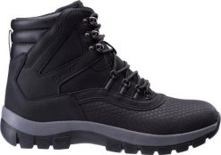 Buty trekkingowe męskie Hi-Tec Blazi Mid czarne r. 42 1/2. Czarne trekkingi męskie Hi-tec, bez zapięcia. Za 117.79 zł.