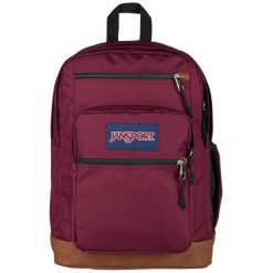 Plecak sportowo-turystyczny dla dorosłych Cool Student Backpack. Czerwone plecaki męskie Jansport, bez wzorów, z materiału, młodzieżowe. Za 239.99 zł.