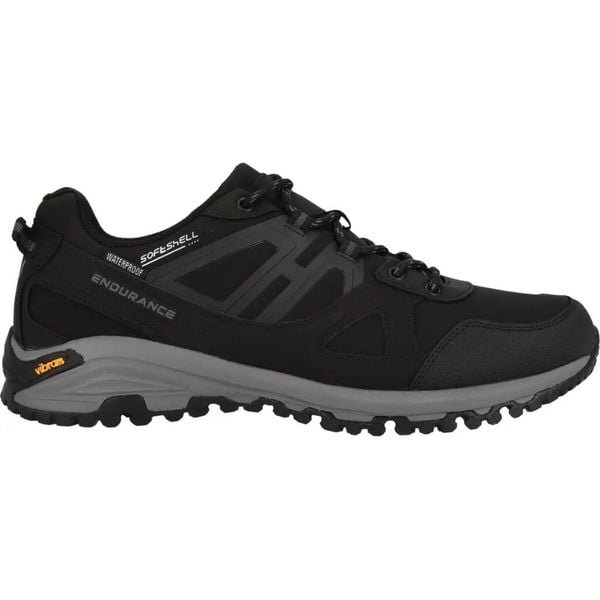Buty trekkingowe Endurance Hansou Vibram WP. Czarne buty zimowe męskie Endurance, z materiału, bez zapięcia. Za 504.95 zł.