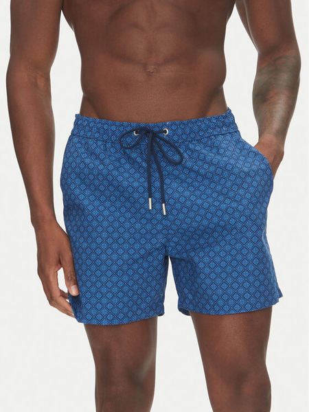 HOM Szorty kąpielowe Hendaye 402935 Niebieski Regular Fit. Niebieskie kąpielówki męskie HOM, bez wzorów, z syntetyku. Za 349.99 zł.