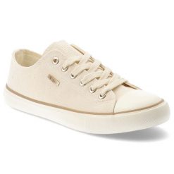 Trampki damskie Big Star, tekstylna cholewka sznurowany fason klasyczna gumowa podeszwa okrągły nosek minimalistyczny design, beżowe, TT274773. Brązowe trampki i tenisówki damskie BIG STAR, bez wzorów, z gumy, bez zapięcia. Za 129.00 zł.