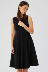 Elegancka rozkloszowana sukienka koktajlowa czarna. Czarne sukienki damskie Stylove, s, bez wzorów, eleganckie, bez kołnierzyka, bez ramiączek, rozkloszowane. Za 389.00 zł.