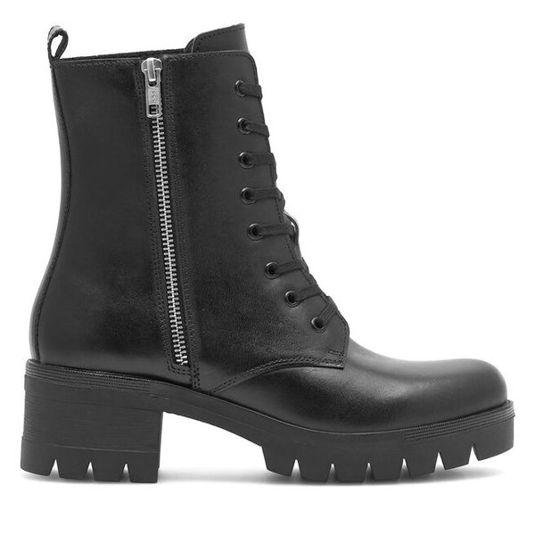 Trzewiki Lasocki. Czarne botki damskie Lasocki, bez wzorów, bez obcasa, na słupku, bez zapięcia. Za 199.99 zł.