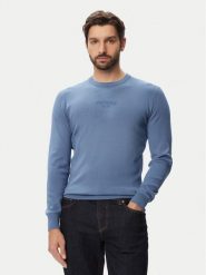 Guess Sweter M6YR12 Z0917 Niebieski Regular Fit. Niebieskie swetry męskie Guess, m, z aplikacjami, z wiskozy, bez kołnierzyka, bez ramiączek. Za 394.99 zł.