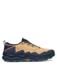 Mizuno Buty do biegania Wave Daichi 9 J1GJ2571 Brązowy. Brązowe buty sportowe męskie Mizuno, bez wzorów, ze skóry, bez zapięcia, do biegania. Za 629.99 zł.