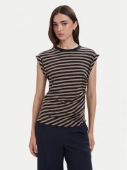 BOSS T-Shirt Epka_striped1 50574979 Kolorowy Regular Fit. T-shirty damskie Boss, xl, bez wzorów, z bawełny, bez kołnierzyka, bez ramiączek. Za 339.99 zł.