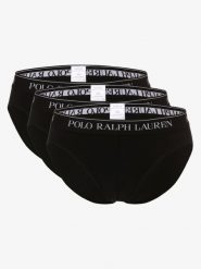 Polo Ralph Lauren Slipy pakowane po 3 szt. Mężczyźni Bawełna czarny, L. Czarne slipki męskie Polo Ralph Lauren, l, bez wzorów, z bawełny. Za 249.95 zł.