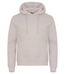 Clique Bluza z kapturem Miami z bawełny i poliestru z recyklingu – Stone. Brązowe bluzy damskie CLIQUE, l, bez wzorów, z bawełny, bez ramiączek, z kapturem. Za 172.75 zł.