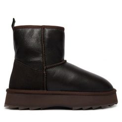 Śniegowce EMU Australia. Brązowe śniegowce damskie Emu Australia, bez zapięcia. Za 734.99 zł.