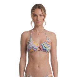 Góra od bikini damska RVCA. Stroje kąpielowe damskie RVCA, m, bez wzorów, z materiału. Za 82.00 zł.