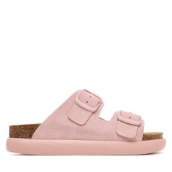 Klapki Scholl. Czerwone klapki damskie Scholl, bez wzorów, bez obcasa, bez zapięcia. Za 421.99 zł.