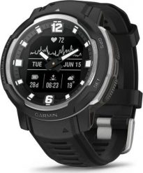 Zegarek sportowy Garmin Instinct Crossover Czarny (010-02730-03). Czarne zegarki sportowe Garmin, bez wzorów. Za 1,708.96 zł.