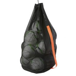 Torba na 16 piłek czarna. Czarne torby sportowe męskie KIPSTA, bez wzorów, z materiału, duże. Za 99.99 zł.