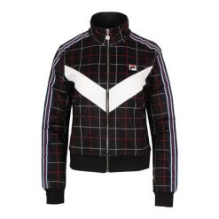 Bluza turystyczna damska Fila Winta. Czarne bluzy damskie Fila, s, bez wzorów, z elastanu, bez ramiączek, bez kaptura. Za 239.00 zł.