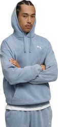 Puma Bluza męska Puma ESS Elevated Relaxed Wash Hoodie niebieska 688049 34 M. Niebieskie bluzy męskie Puma, m, bez wzorów, bez kaptura. Za 239.10 zł.