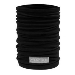 Komin kolarski unisex SIROKO SRX Whirlwind wełna merino. Czarne szaliki męskie SIROKO, bez wzorów, z wełny. Za 106.00 zł.