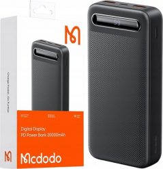 Powerbank Mcdodo MCDODO POWERBANK 20000MAH Z WYŚWIETLACZEM 2X USB USB-C 2A 10W + KABEL USB-C. Powerbanki Mcdodo. Za 79.99 zł.